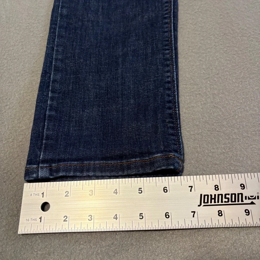 Mott & Bow Slim Wooster Stone Jeans Mens 33x32 Dark Indigo Blue Stretch Denim‎